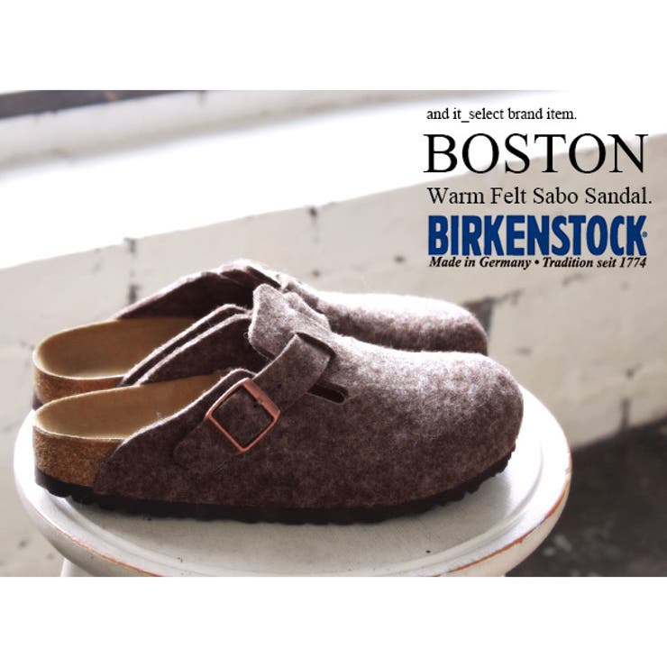 BIRKENSTOCK ビルケンシュトック】ほっこりフェルトサボサンダル(BO