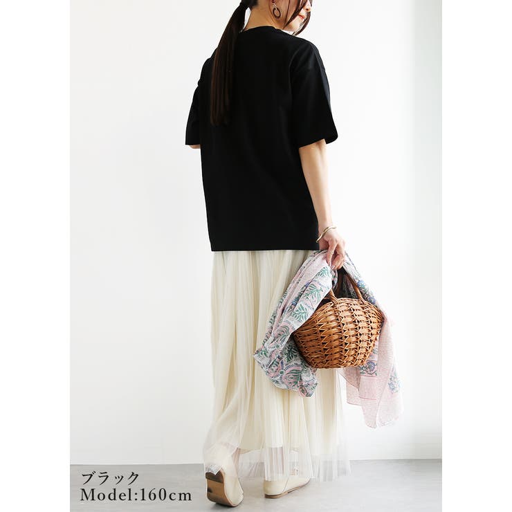 Tシャツ レディース半袖 無地 | and it  | 詳細画像7 