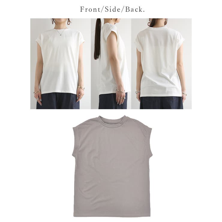Tシャツ レディース無地 接触冷感 | and it  | 詳細画像14 