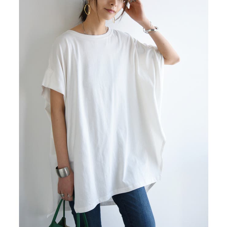 マーセライズボックスシルエットBIGTEE カットソー レディース