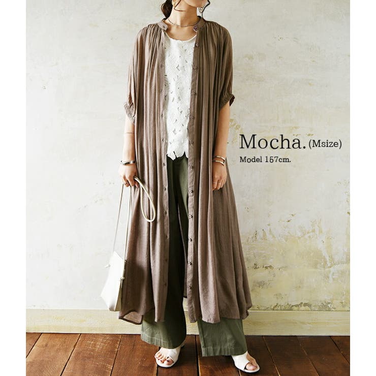 エミュラル emural スラブギャザーガウンワンピース【M】【L】レディース | and it  | 詳細画像5 