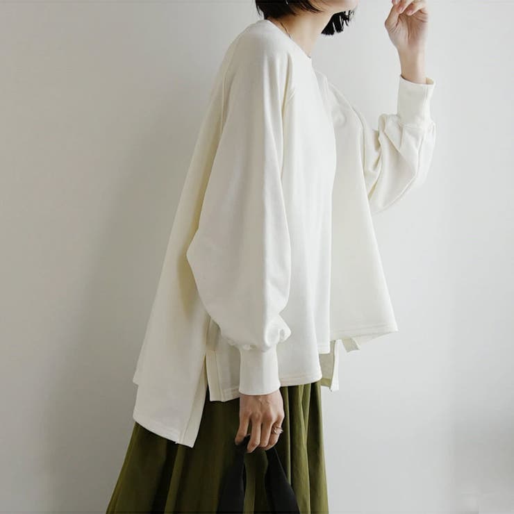 ボリュームスリーブゆるスウェットトップス♪レディースMトレーナー春秋♪ | and it  | 詳細画像3 