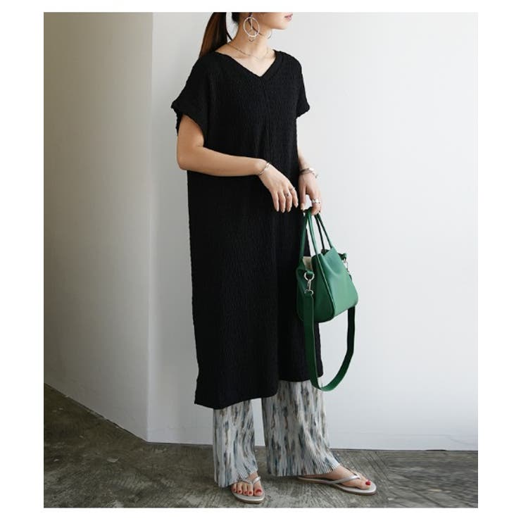 ドビーテレコ2wayスリットワンピース 半袖 春 品番 Zx And It アンドイット のレディースファッション通販 Shoplist ショップリスト