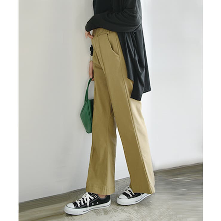 ストレッチフレアパンツ パンツ ボトムス[品番：ZX000006507