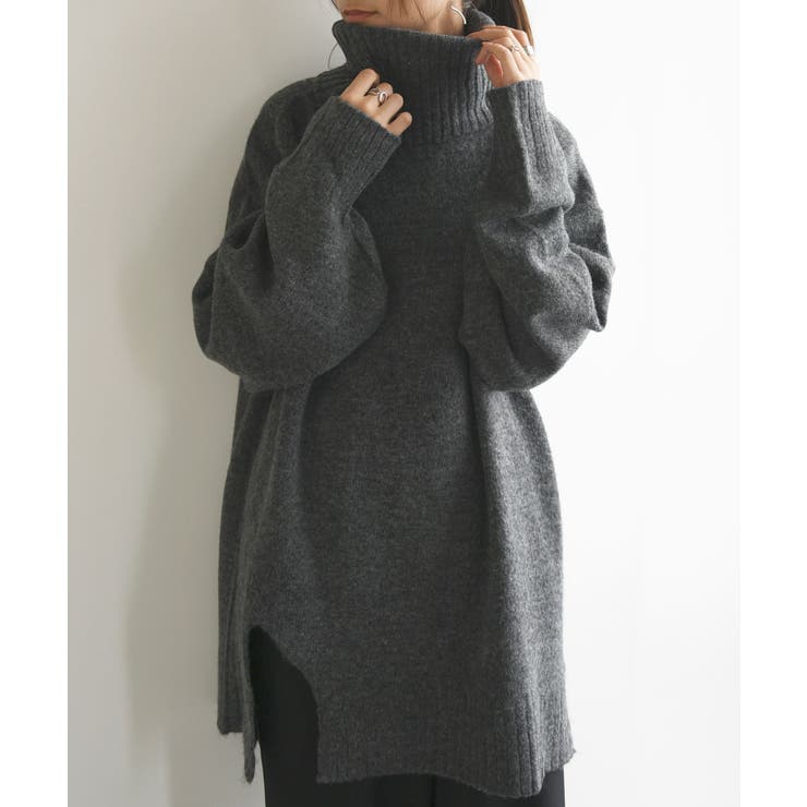 チャコール | 洗えるニット カジュアル 大人可愛い | and it 