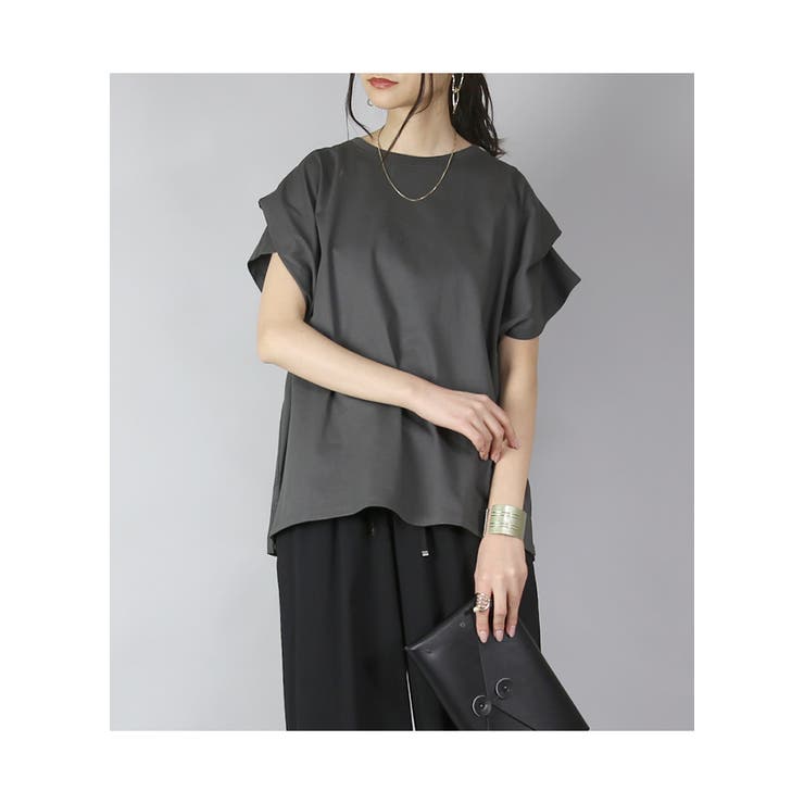 汗染み防止タックスリーブカットソー カットソー レディース | and it  | 詳細画像6 