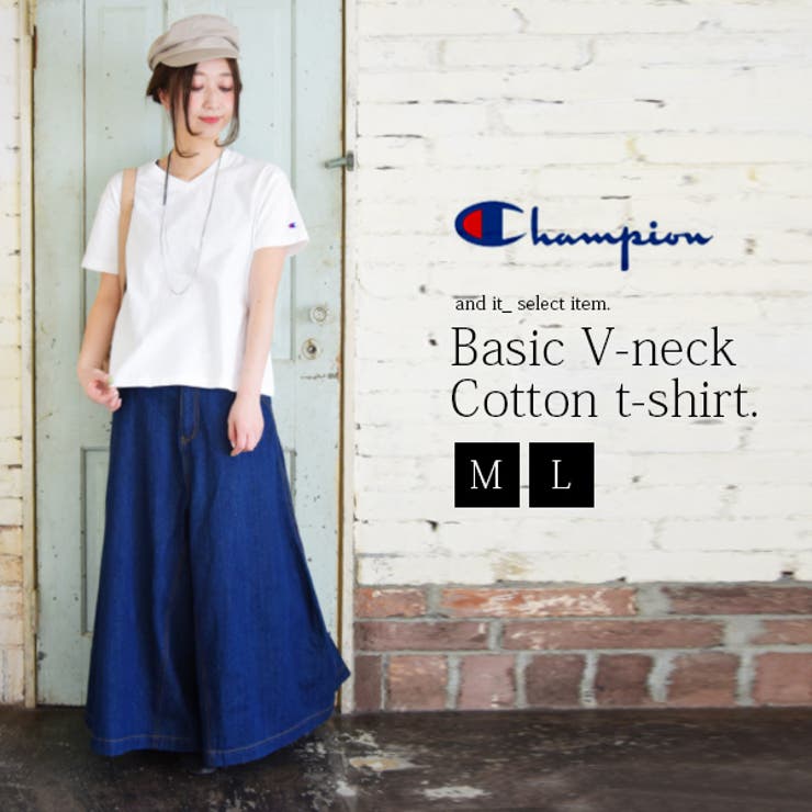 ベーシックVネックコットンＴシャツ | and it  | 詳細画像13 