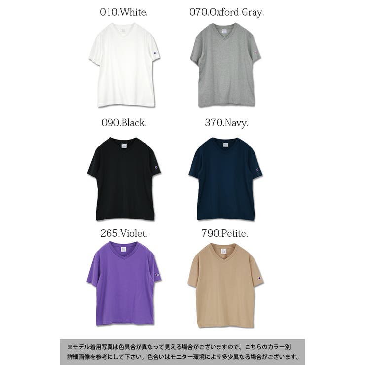 ベーシックVネックコットンＴシャツ | and it  | 詳細画像2 