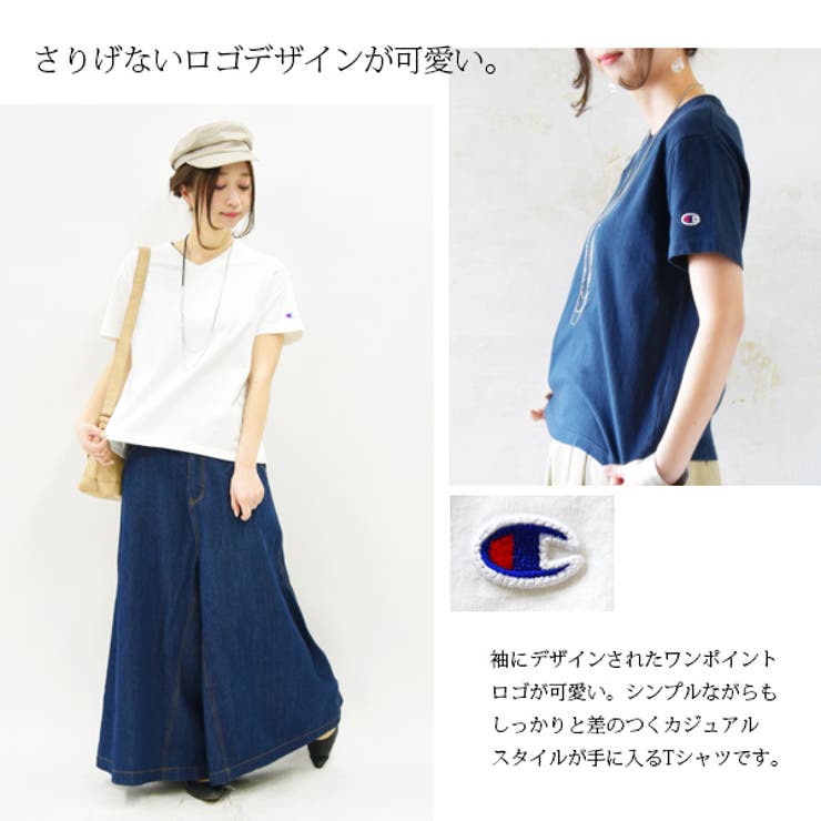 ベーシックVネックコットンＴシャツ | and it  | 詳細画像4 