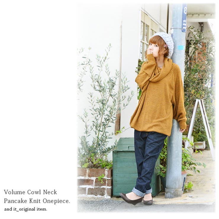 パンケーキニット ボリューム カウルネック | and it  | 詳細画像7 