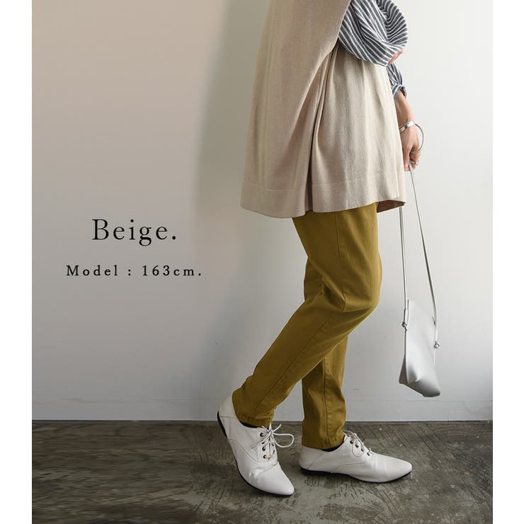 ストレッチツイルルーズテーパードパンツ M~4L レディース ストレッチツイルルーズテーパードパンツ M~4L レディース