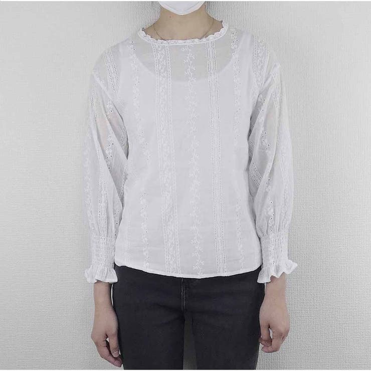 総レース ボリュームスリーブトップス 長袖 | And Kawaii | 詳細画像3 