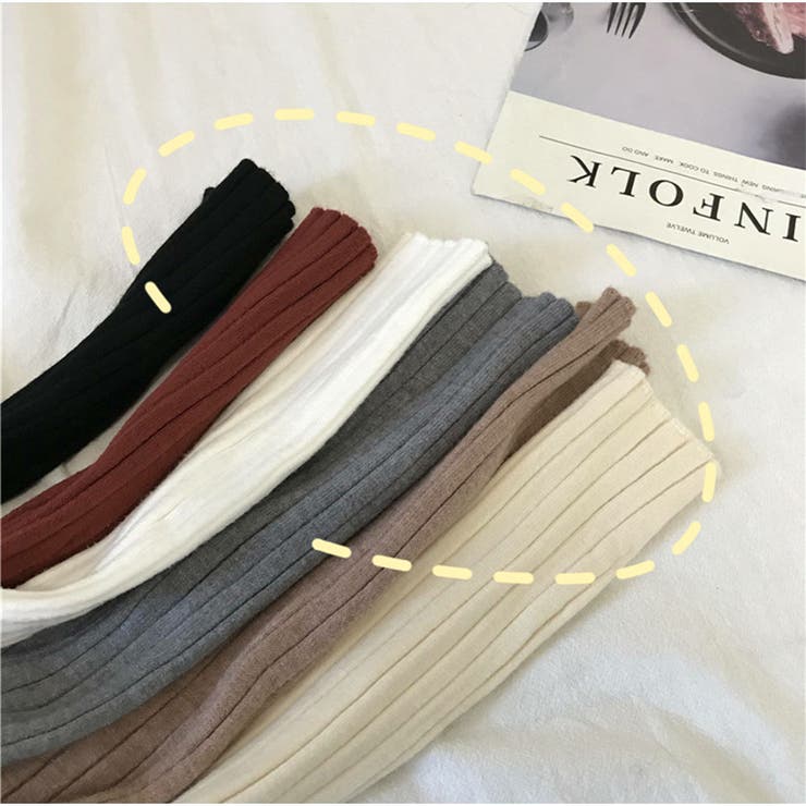 リブニット 長袖  ハイネック 無地 シンプル レディース 秋新作 | And Kawaii | 詳細画像10 