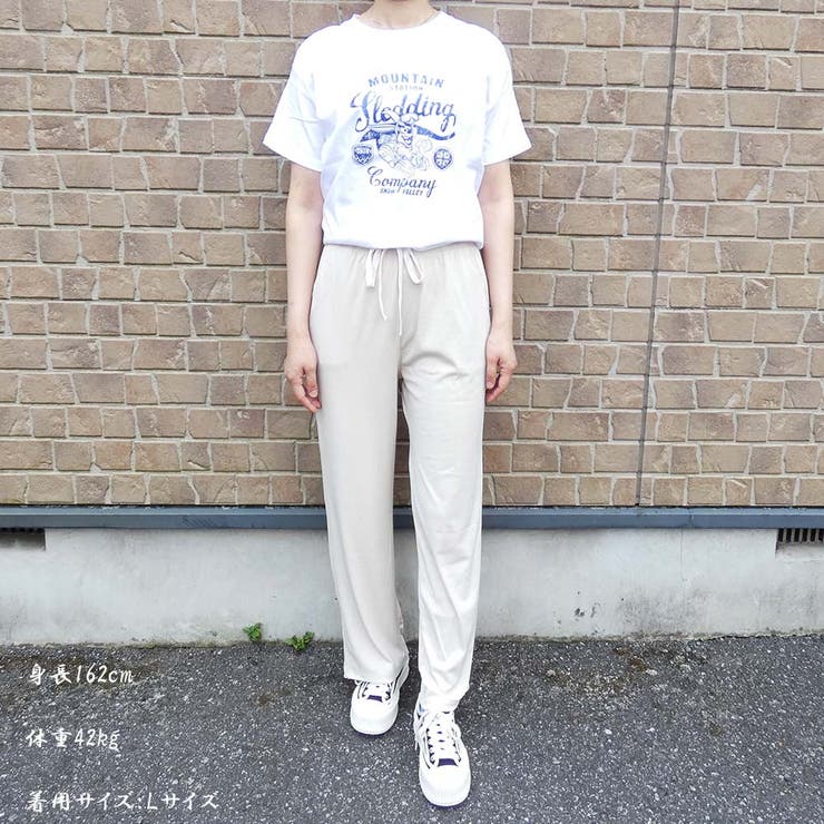 ワイドパンツ ゆったり 薄手パンツ ウエストゴム 夏服 サイドポケット | And Kawaii | 詳細画像3 