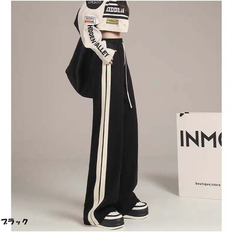 ワイドパンツ カジュアル スウェットパンツ ゆったり ウエストゴム 履き心地  | And Kawaii | 詳細画像2 