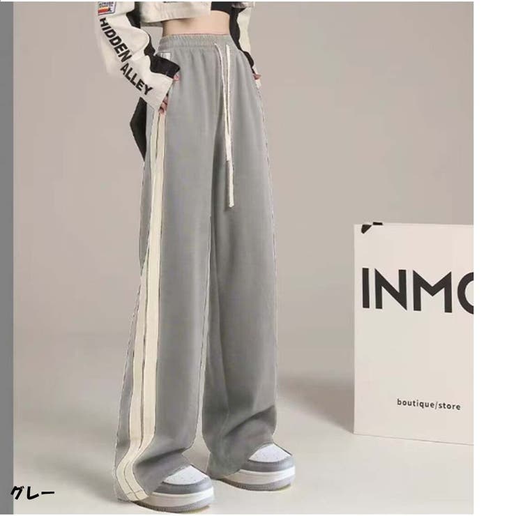 ワイドパンツ カジュアル スウェットパンツ ゆったり ウエストゴム 履き心地  | And Kawaii | 詳細画像3 