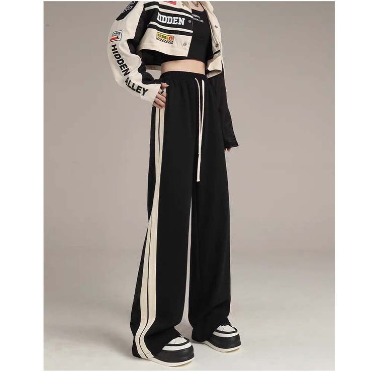 ワイドパンツ カジュアル スウェットパンツ ゆったり ウエストゴム 履き心地  | And Kawaii | 詳細画像8 