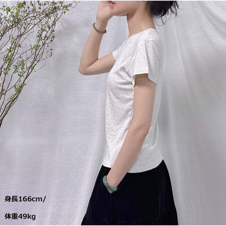 Tシャツ きれいめ 半袖 トップス カジュアル 韓国 | And Kawaii | 詳細画像7 