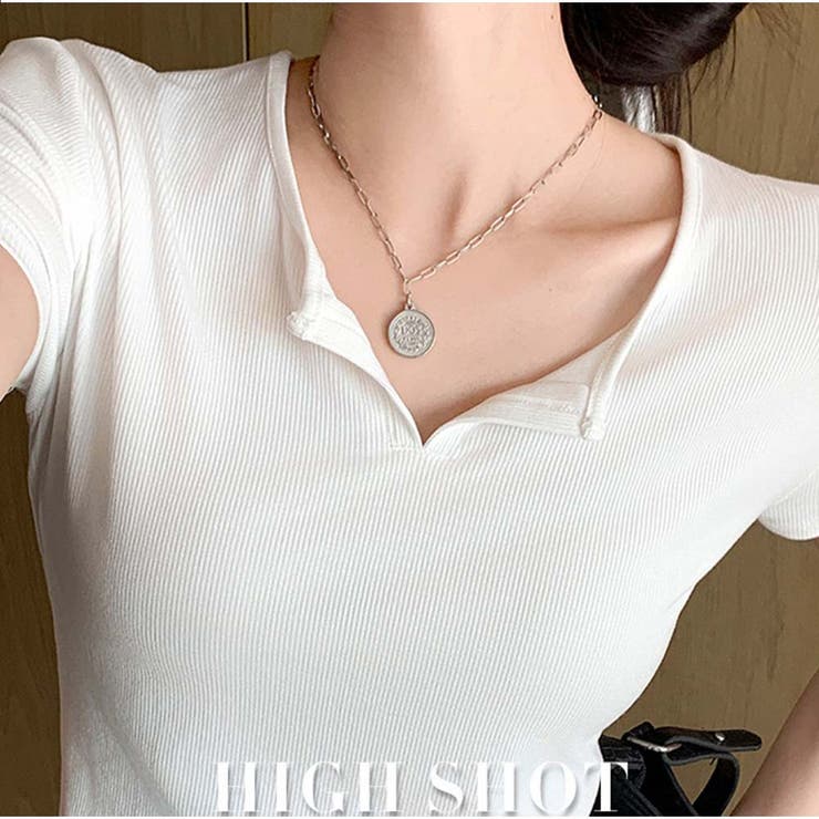 Tシャツ きれいめ 半袖 トップス カジュアル 韓国 | And Kawaii | 詳細画像15 