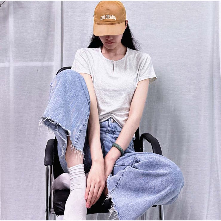 Tシャツ きれいめ 半袖 トップス カジュアル 韓国 | And Kawaii | 詳細画像5 