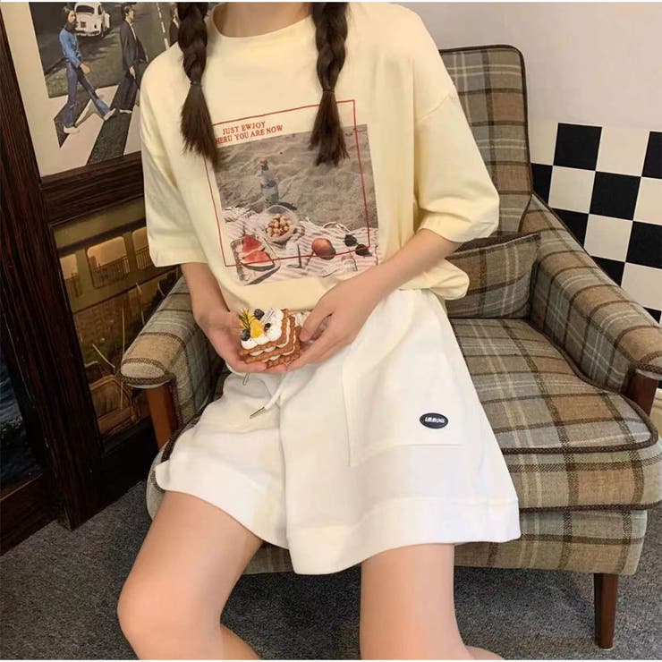 ショートパンツ スポーツパンツ ハイウエスト | And Kawaii | 詳細画像5 