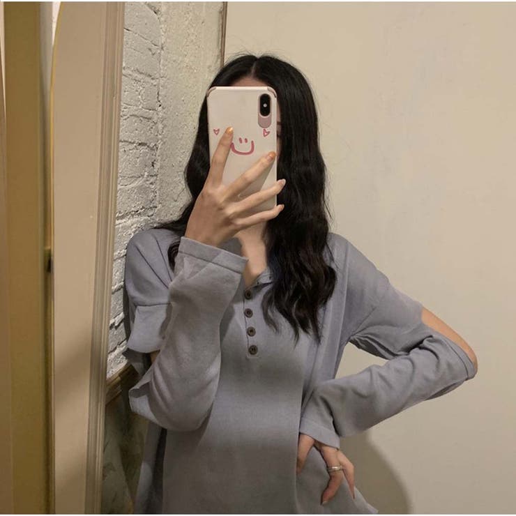 トップス iasof ニットトップス レディース ひじ出し[品番：AKIW0000538]｜And