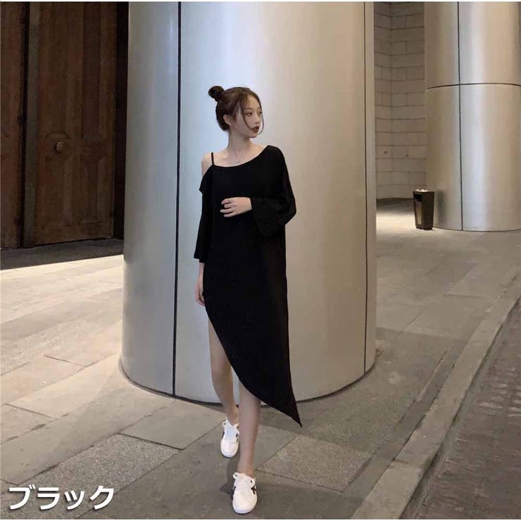 細ストラップオフショルダーワンピース ワンショルダー風 ワンピース 品番 Akiw And Kawaii アンドカワイイ のレディースファッション通販 Shoplist ショップリスト