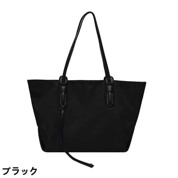 ブラック | トートバッグ カジュアル手提げバッグ 肩かけバッグ | And Kawaii
