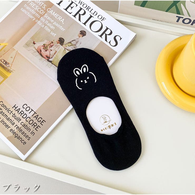 ブラック | 靴下 レディース パンプス 脱げない 滑り止め かわいい 浅型 | And Kawaii