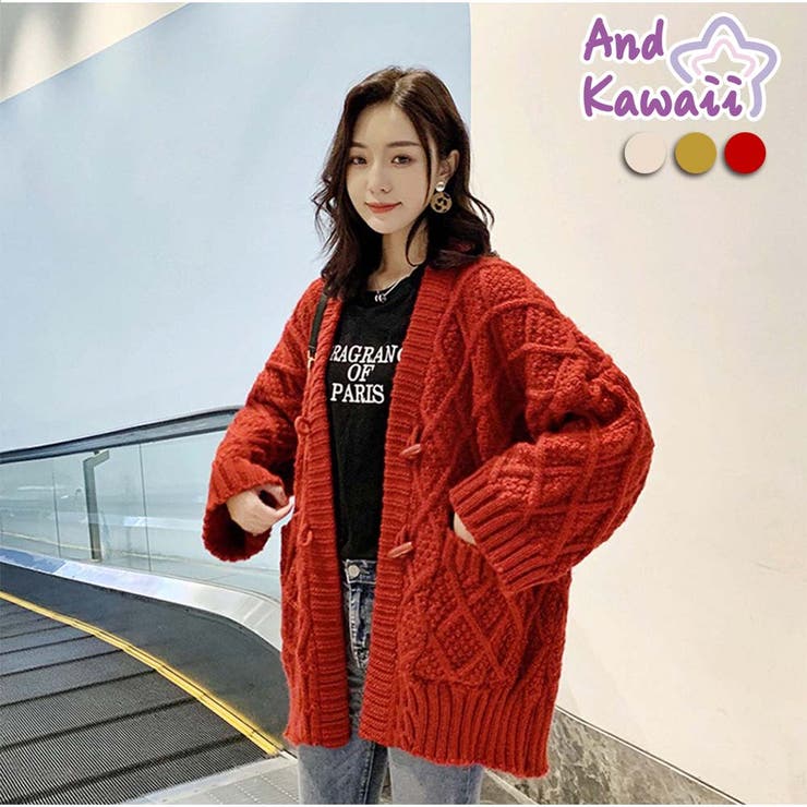 トップス ニットジャケット セーター | And Kawaii | 詳細画像1 