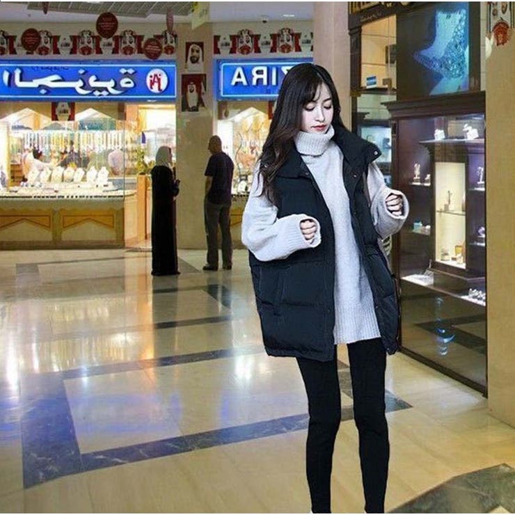 中綿ダウンベスト カジュアル フェミニン 秋冬新作 韓国風 | And Kawaii | 詳細画像5 