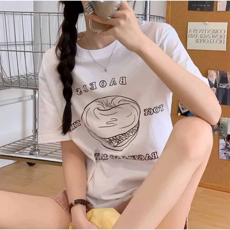 半袖Tシャツ カジュアル ロゴプリント | And Kawaii | 詳細画像11 