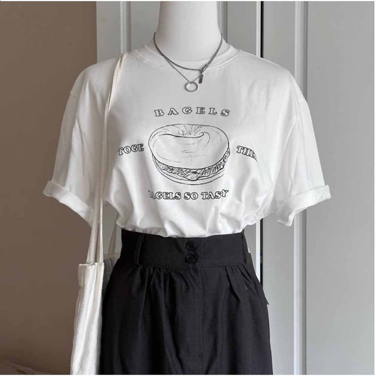 半袖Tシャツ カジュアル ロゴプリント | And Kawaii | 詳細画像4 