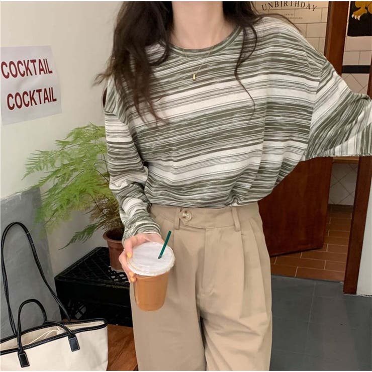 長袖Tシャツ 春秋 ラウンドネック | And Kawaii | 詳細画像6 