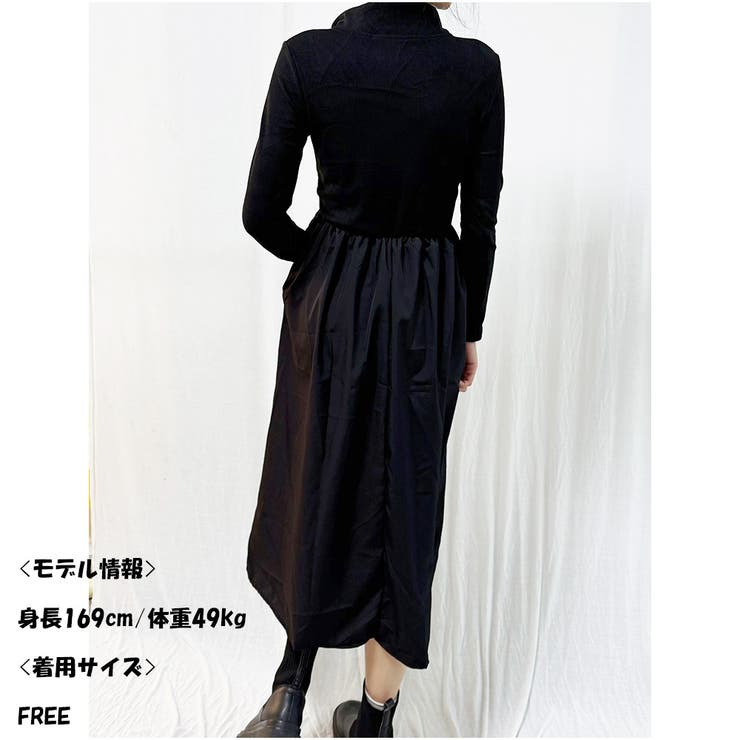 ワンピース 長袖 ロングワンピース[品番：AKIW0004574]｜And