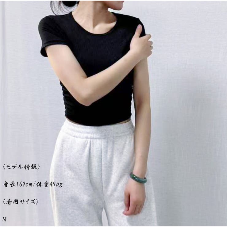 ショート丈Tシャツ ヨガTシャツ 高弾力 | And Kawaii | 詳細画像7 