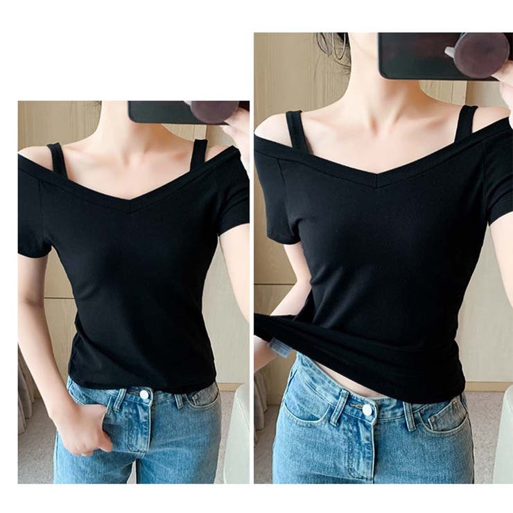 半袖Tシャツ ワンショル シンプル | And Kawaii | 詳細画像5 