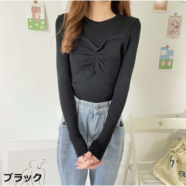 ニット カットソーニットソー 細リブ | And Kawaii | 詳細画像3 