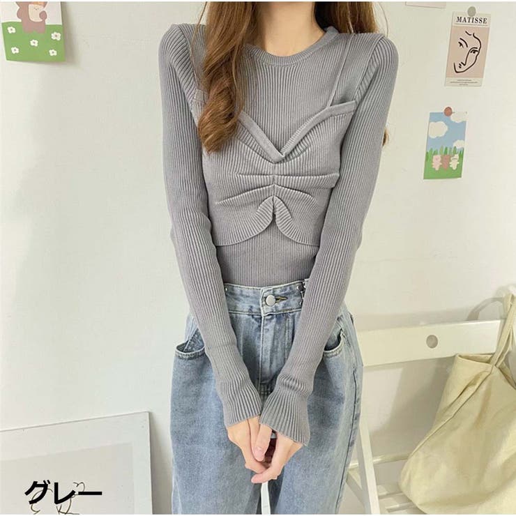 ニット カットソーニットソー 細リブ | And Kawaii | 詳細画像4 