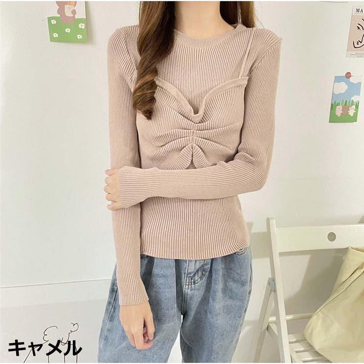 ニット カットソーニットソー 細リブ | And Kawaii | 詳細画像5 