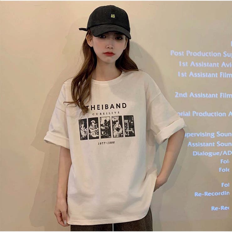 Tシャツ ロゴ ゆるt レディース トップス 半袖 シンプル 品番 Akiw And Kawaii アンドカワイイ のレディース ファッション通販 Shoplist ショップリスト