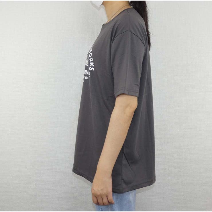 Tシャツ ロゴ ゆるt レディース トップス 半袖 可愛い 品番 Akiw And Kawaii アンドカワイイ のレディースファッション通販 Shoplist ショップリスト