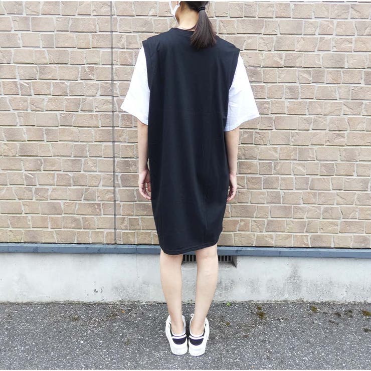 ワンピース 半袖 膝丈ワンピ レディース 重ね風 夏服 | And Kawaii | 詳細画像7 