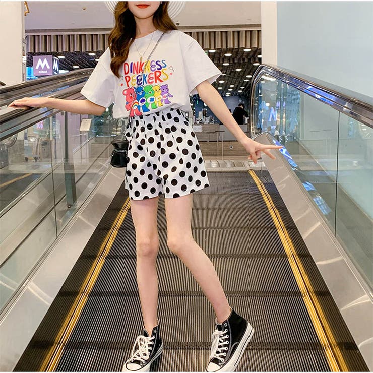 Tシャツ かわいいロゴプリント 体型カバー | And Kawaii | 詳細画像5 