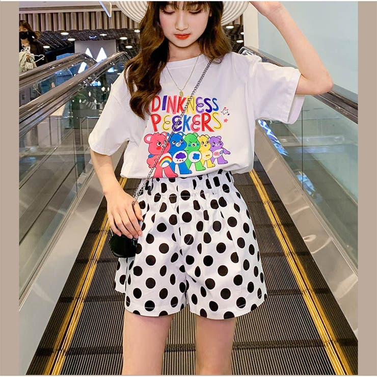 Tシャツ かわいいロゴプリント 体型カバー | And Kawaii | 詳細画像7 