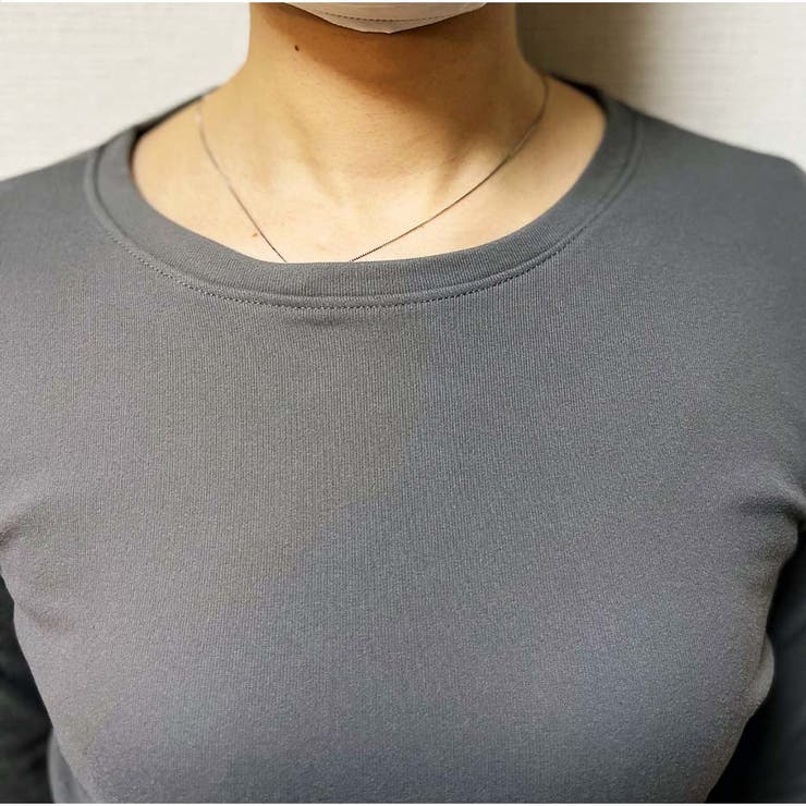 ロンT Tシャツ 着やせ 長袖プルオーバー 無地 韓国ファッション | And Kawaii | 詳細画像7 