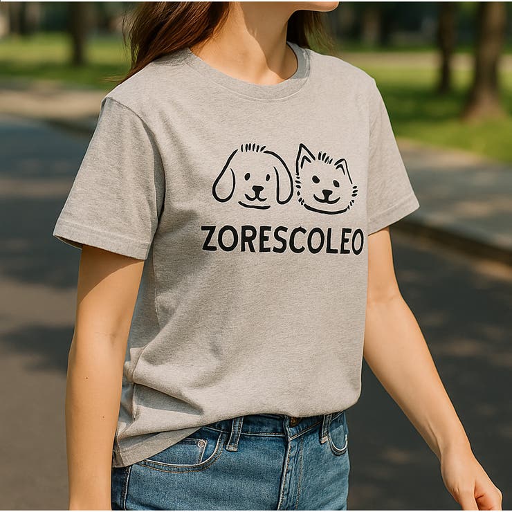 グレー | Tシャツ 半袖 ロゴプリント 春夏 人気 韓国ファッション | And Kawaii