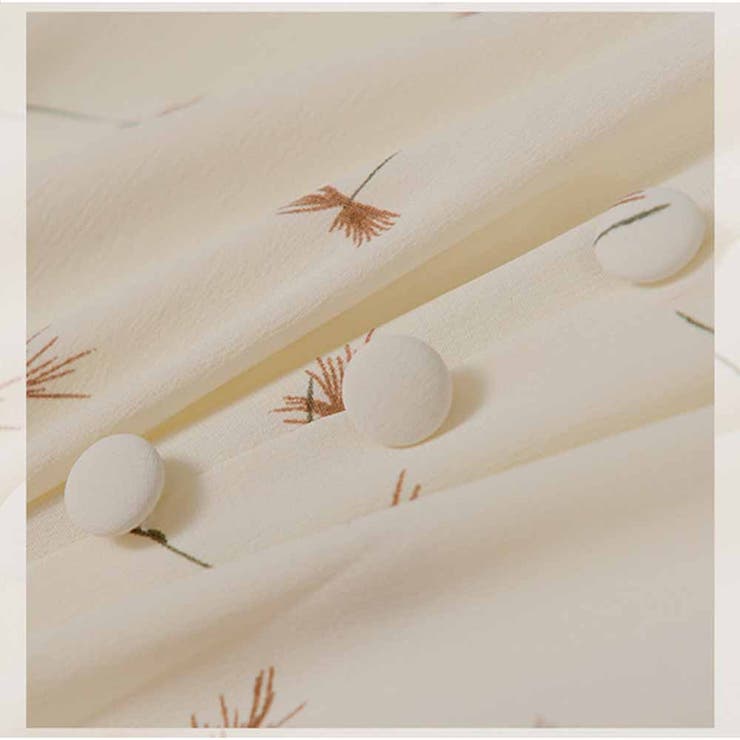 シフォンシャツ薄手 花柄シフォン 可愛い 半袖 レディースファッション | And Kawaii | 詳細画像3 