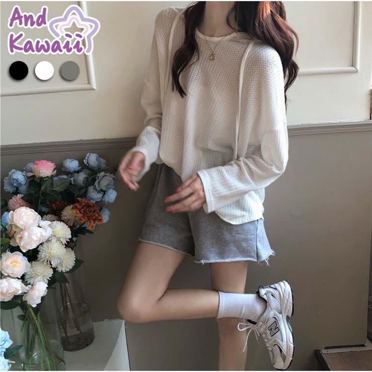 カーディガン 長袖 無地 | And Kawaii | 詳細画像1 