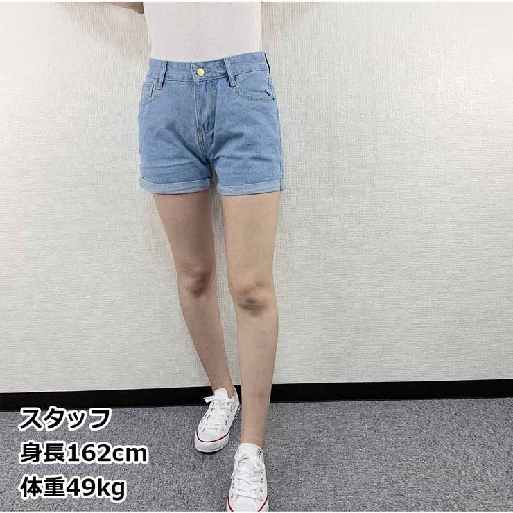 ダメージデニムショートパンツ レディース ショートパンツ | And Kawaii | 詳細画像7